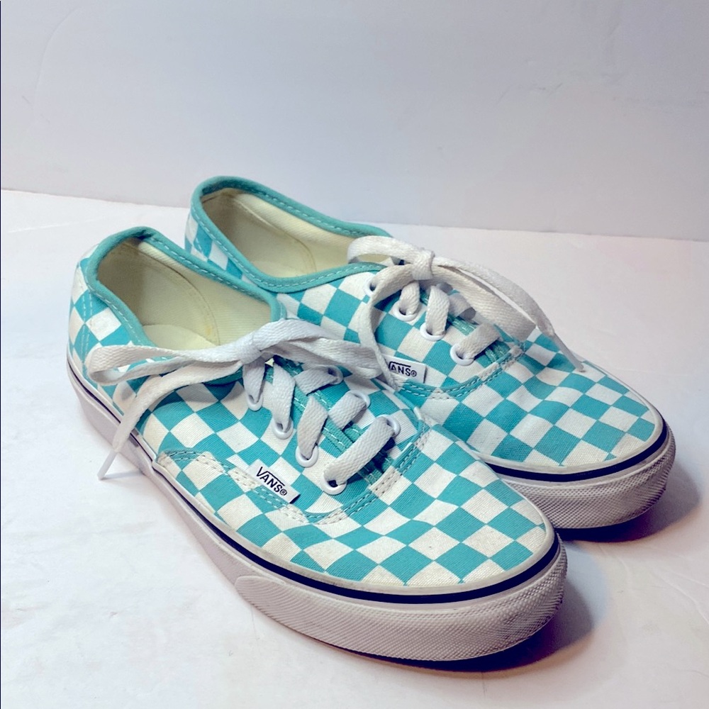 Vans Kids Checkered Blue Sneakers